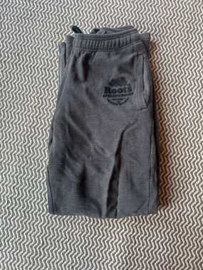 Roots Charcoal Gray Sweatpants with Logo